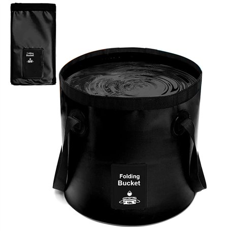 DQZSY Seau Pliable 12L Multifonctionnel - Conteneur d'eau pour la Pêche