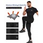 MEETYOO Tee Shirt Compression Homme,Maillot de Fitness Fonctionnel à Manches Courtes Maillot de Sport Homme Respirant Maillot de