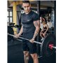 MEETYOO Tee Shirt Compression Homme,Maillot de Fitness Fonctionnel à Manches Courtes Maillot de Sport Homme Respirant Maillot de