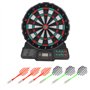 Focket Jeu de fléchettes électronique,Jeu de fléchettes numérique à Zone Cible de Score Automatique,avec écran LCD,Prise en jusq