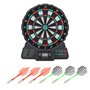 Focket Jeu de fléchettes électronique,Jeu de fléchettes numérique à Zone Cible de Score Automatique,avec écran LCD,Prise en jusq