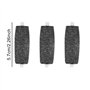 Lot de 12 Rouleaux de Remplacement, Pieds Remplacement Rouleaux Têtes Recharges, 3 Types de Rugosité, Pierre Ponce pour Pedicure