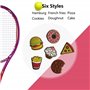 OHYER 6 PCS Amortisseurs Tennis en Silicone Amortisseur de Raquette de Tennis Anti Vibration Tennis Amortisseur Tennis Vibration