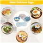 Pocheuses à Œufs Micro-Ondes Cuiseur Oeuf Micro Ondes Moule à Œufs 2 Tasses Cuit Oeuf Micro Onde Chaudière à Œufs Cuiseur à Vape