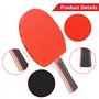 Raquette de Ping-Pong Raquette Ping Pong Raquette Tennis de Table Set de Tennis de Table avec 2 Raquette de Ping Pong 3 Balle de