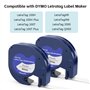 6 x Ruban Compatible pour Recharge Dymo Etiqueteuse pour Recharge Dymo Letratag Ruban 12mm x 4 m Etiquetteuse Autocollante pour 