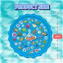 Paochocky 170cm Tapis Enfant de Jet d'eau, Tapis De Pulvérisation D'éclaboussure d'eau Splash Sprinkle Play Mat pour Activités d