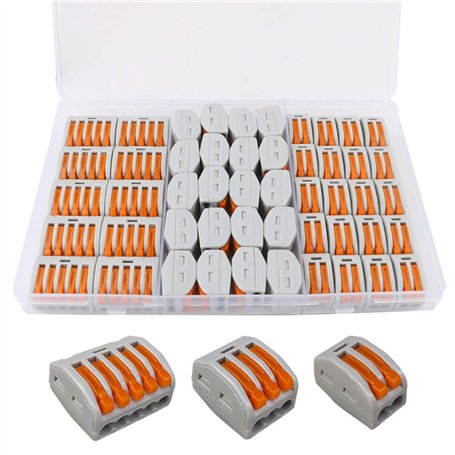 FULARR 50Pcs Premium PCT-212/213 / 215 Lever-Nut Assortiment Pack