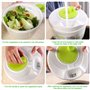 Newaner Essoreuse à Salade Professionnelle, Couverts à Salade Grande Capacité (3L), Essorage Facile et Rapide, Gain de Place, Ut