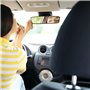 Avesteir Retroviseur Interieur Voiture 24 x 6.5 cm, Rétroviseur Conduite Accompagnée Grand Angle Réglable avec Ventous, Universa