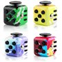 Steemjoey 4PCS Anti-Stress Fidget Toy Cube Anti Stress Jouet Décompression Jouet Cube avec 6 modules apaisants pour Enfants et A