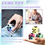 Steemjoey 4PCS Anti-Stress Fidget Toy Cube Anti Stress Jouet Décompression Jouet Cube avec 6 modules apaisants pour Enfants et A