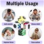 Steemjoey 4PCS Anti-Stress Fidget Toy Cube Anti Stress Jouet Décompression Jouet Cube avec 6 modules apaisants pour Enfants et A