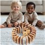 WOODENFUN Lot de 28 dominos Montessori - Pour enfants et adultes - En bois