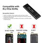 Boîtier M.2 SSD NVME(Not NFGG)，USB Adaptateur Externe USB3.1 Gen2 USB-C Boîtier Disque Dur pour M.2 PCIe NVME M-Key 2230/2242/22