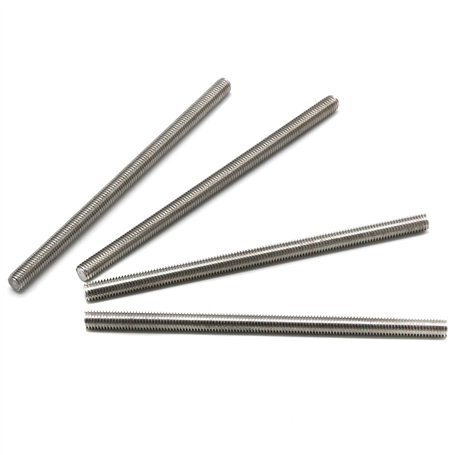 Lot de 4 tiges filetées entièrement filetées M8 x 150 mm