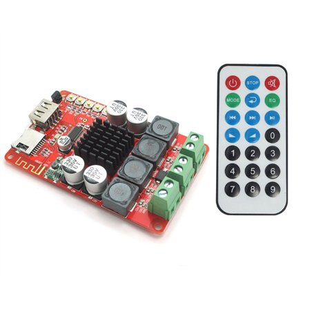 DollaTek TPA3116 DC 8~26V 2X50W l'amplificateur de Puissance de Bluetooth Digital télécommande