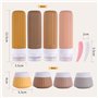 8 Flacons de Voyage en Silicone：contenant voyage 90 ml réutilisables et étanches en silicone - Kit de Accessoires de Voyage Cert
