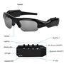 Hereta Lunettes de Soleil Bluetooth 5 m avec Carte Micro SD Extensible jusqu'à 32 Go avec MP3 + Bluetooth + Appareil Photo + Fon