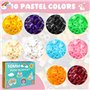 LUZIYUN Lot de 1000 Perles à Repasser 10mm Motifs Princesse et Château 10 Couleurs Vives avec Plaque Enfichable et Papier à Repa