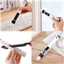 Brosse de Nettoyage pour Fentes de fenêtre,Paquet de 4 Brosse de Nettoyage pour rainure 2 en 1 Brosse de Nettoyage pour Petits F