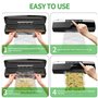 WOCVRYY Machine Sous Vide Alimentaire 6 en 1 Appareil sous Vide alimentaire Pour la Conservation Des Aliments, Avec Mode Sec et 