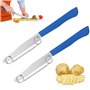 Farerkass Eplucheur 2 pièces 3 en 1 Couteau multifonction avec ressort amovible pour un nettoyage facile Coupe-légumes Pour tran