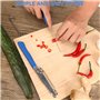 Farerkass Eplucheur 2 pièces 3 en 1 Couteau multifonction avec ressort amovible pour un nettoyage facile Coupe-légumes Pour tran