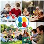 Sprifityy 4 Pièces Porte Carte Enfant, 4 Couleurs Triangulaire Support Carte à Jouer, Plastique Support Carte Adapté Aux Enfants