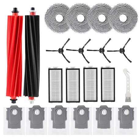 CAIXINYI 21 pièces Kit d'accessoires pour Roborock Qrevo Master/Qrevo Slim aspirateur robot