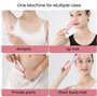 Épilateur 2 en 1 à double tête pour femme, épilateur rechargeable, mini épilateur électrique sans fil pour le corps, le visage, 