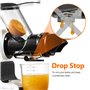 AMZCHEF Extracteur de jus à goulotte large de 80 mm - 150W extracteur de jus de fruits et légumes haute nutrition à mastication 