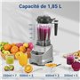 AMZCHEF Blender Mixeur à 8 Vitesses Sélectionnables | 1800W Puissant High Speed Mixer Blender Professionnel | Blender Bol 1,85L 