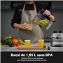 AMZCHEF Blender Mixeur à 8 Vitesses Sélectionnables | 1800W Puissant High Speed Mixer Blender Professionnel | Blender Bol 1,85L 
