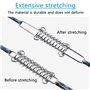 4 Pcs Boucle de Corde de Ressort de Tente Tendeur Voile Ombrage en Acier Inoxydable Ressort Voile D'ombrage Tendeur Ressort Bouc