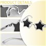 2PCS Lunettes de Soleil en Forme d'Étoile - Lunettes Pentagramme Rétro, Lunettes de Fête Amusantes et Incassables pour Enfants e