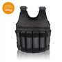 Gilet de Poids 50 kg Gilet Vide Sans Plaque d'acier Gilet de poids pour Entraînement Force Gilet pondéré Lourd Réglable(Ne conti