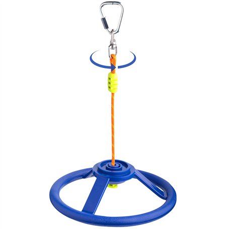 Cateam Roue Spinner Ninja avec rotule à 360 degrés et Mousqueton Ninja slackline - Accessoire Rotatif à 360 degrés pour Votre Pa
