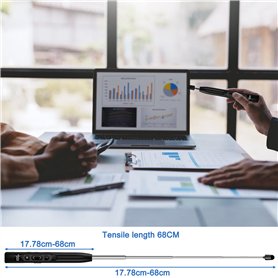 3 Pièces Porte Clef Retractable Mousqueton, MXTIMWAN Rétractable Porte Badge Porte Clef Enrouleur Cable Acier 60cm Porte-clés Ré