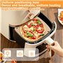 100 Papier Sulfurisé Air Fryer,Perforé Papier Cuisson Air Fryer,Jetable Antiadhésive Sans Huile Papier Parchemin Accessoires pou