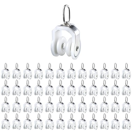 48 Pièces Galets de Glissement pour Rideaux