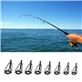 32 Pièces Kit de Anneau de Pointe de Canne à Pêche Réparation, Anneaux de Pointe Kit de réparation, Anneaux de Guides d'oeil de