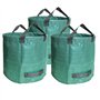 AUNEOS Sacs de Déchets Jardin Résistants en PP Robuste Sacs Poubelle de Jardin - Lot de 3 x 500L - Vert - 3 Unités