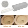 2 pièces Brosse de toilette en pierre ponce Nettoyage Dure WC +1 pièce outil de nettoyage pour le tuyaux d'évacuation Nettoyage