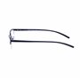 JoXiGo Lunettes Anti Lumière Bleue Homme Rectangulaire Demi-Cadre Montures de Lunettes de Vue Métalliques Frame Lens Transparent