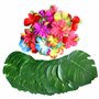 SLAXJNE 60 Pièces Décorations De Fête Tropicales