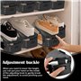 10PCS Support à Chaussures Réglables Organiseur de Chaussures Empiler Les Chaussures Support/Empiler à Chaussures Réglables, Ran