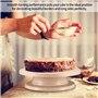 Outils de Plateau Tournant pour Gâteaux, Kits de Fournitures Support Assiettes de Décoration de Gâteaux, avec Grattoirs à Gâteau