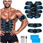 WARDBES Electrostimulateur Musculaire Femme Homme Entraînement Abdominal pour Abdomen/Bras/Jambes