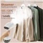 Défroisseur Vapeur 1800W, Fer à repasser portable avec 350ml réservoir d'eau amovible, 30g/min Voyage Vapeur Steamer pour vêteme